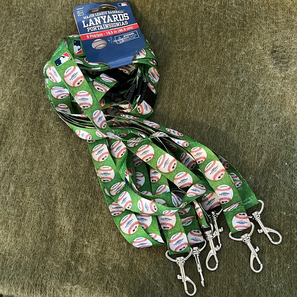 💕 2/$15 Baseball Lanyards-Package of 6-NWT